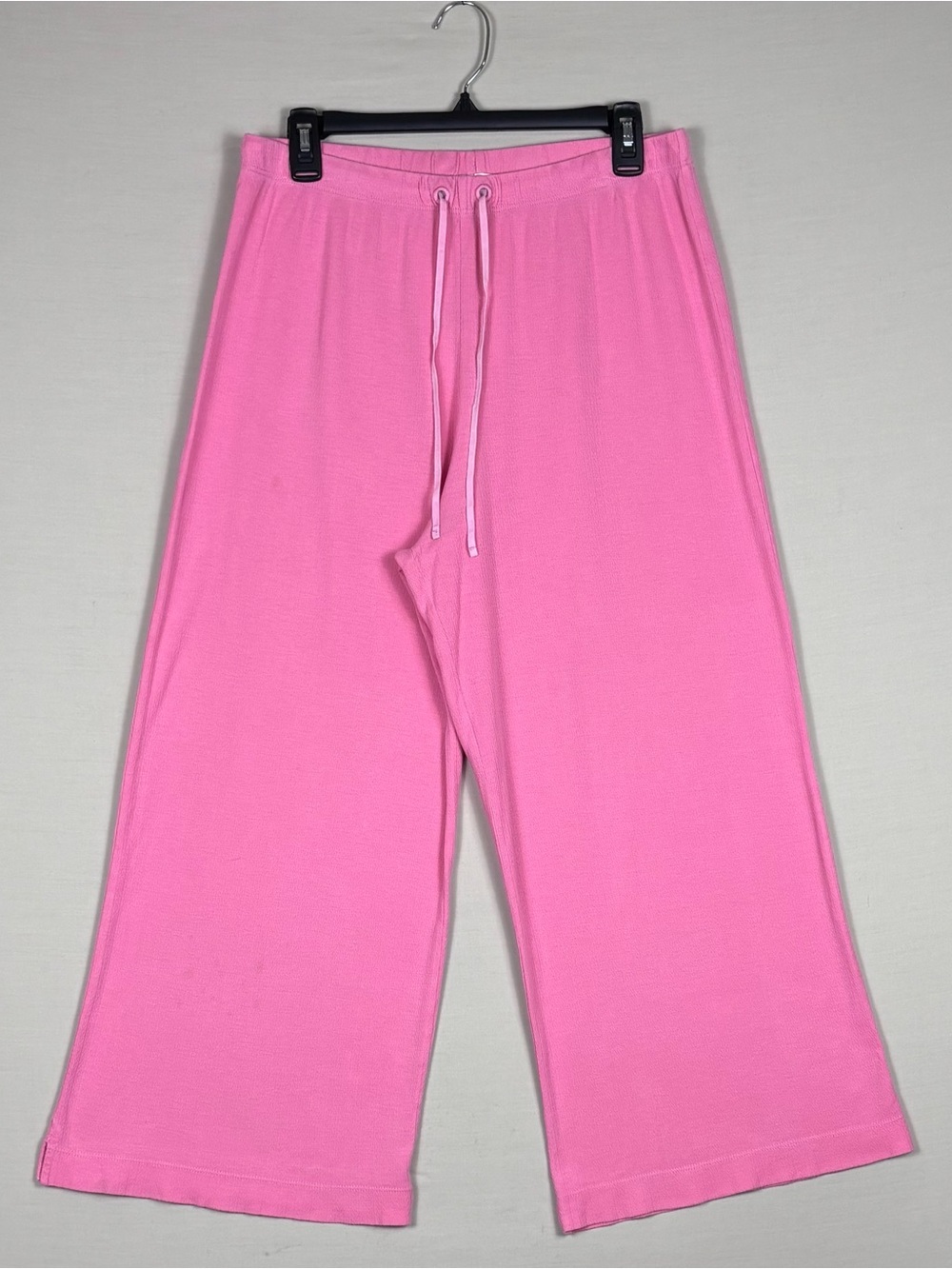 LAKE Pink Wide Leg Lounge Pajama Pants Soft Knit Drawstring Sleepwear M